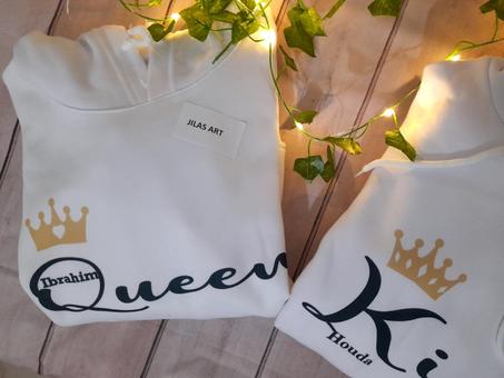 Sweats à capuche couples أنا نحب مرتي و أنا نحب راجلي