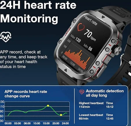 ساعة ذكية تيترا اس 2 للرجال