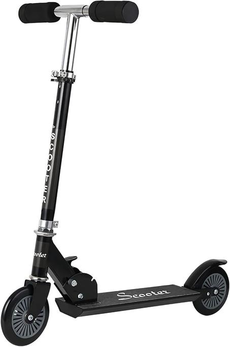 سكوتر ويمارت - قابل للطي وخفيف الوزن مع مقاود بارتفاع قابل للتعديل، ركوب قائم مع فرامل، مناسب للراكبين من سن 5 سنوات فما فوق، يمكنه حمل ما يصل إلى 200 باوند