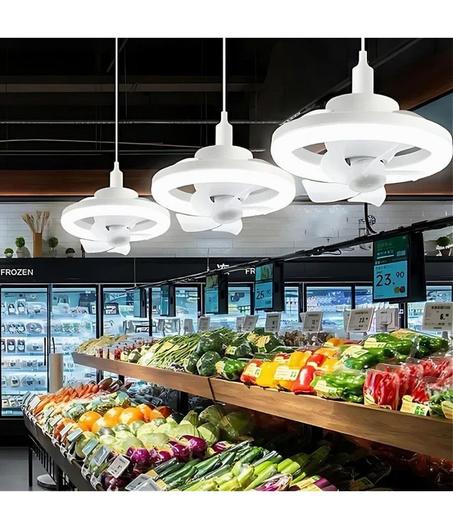 مروحة سقف LED ذكية – إنارة وتبريد بلمسة واحدة! 💡❄