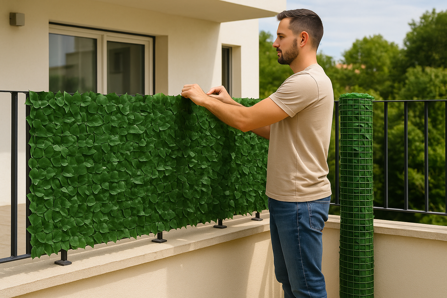Siége avec plantes artificielles 3m/1m