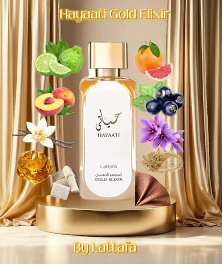 Lattafa Hayaati Gold Elixir Eau de Parfum For Unisex, 100 ml
