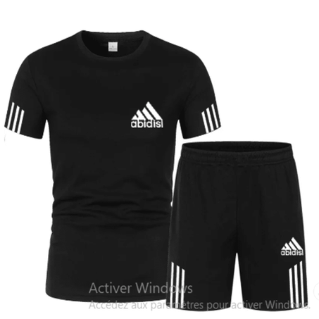 قميص وشورت للرجال بأكمام قصيرة بدلة ،جيد التهوية، بدلة صيفية فاخرة ، رشاقة ولياقة بدنية أفضل ما تبحث عنه