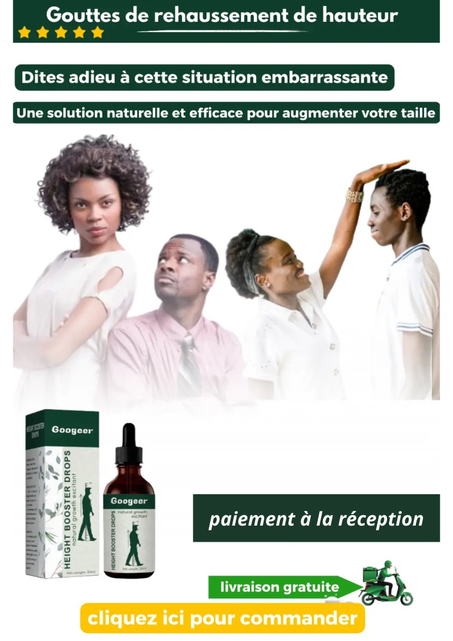 Googeer Gouttes de rehaussement de hauteur