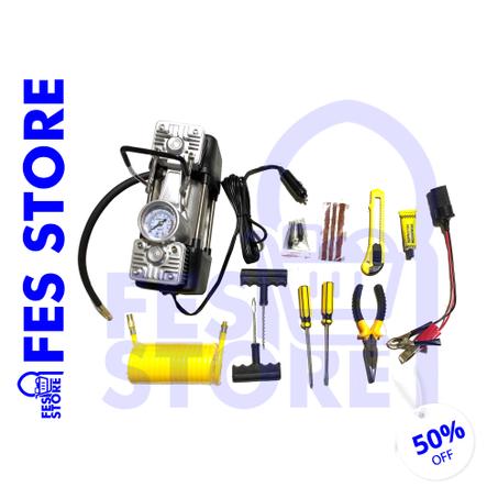 Gonfleur 2 cylindres 150 PSI  avec boîte à outils