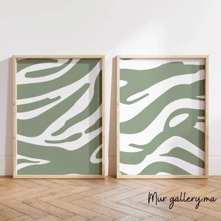 Zèbre (Set de 2 Tableaux)