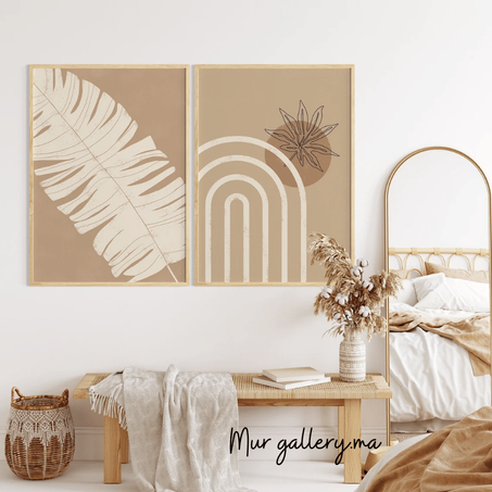 scandinave (set de 2 tableaux )