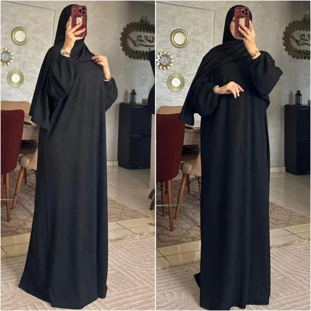 Abaya avec châle AS19