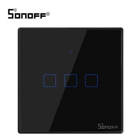 Sonoff | Wifi + RF | Interrupteur triple | Noir | T3EU3C