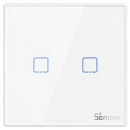 Sonoff | T2EU2C-RF | Interrupteur mural sans fil | Blanc | 02