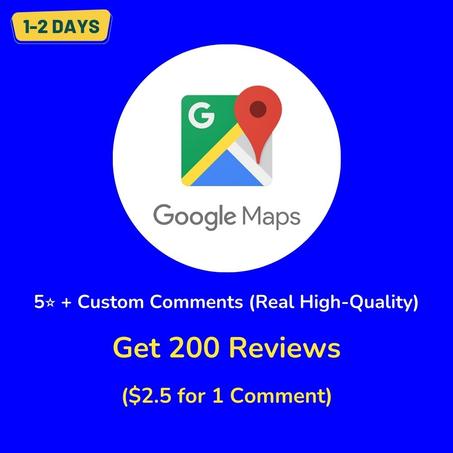 Get 200 Reviews + Custom Comments ($2.5 for 1 Comment)