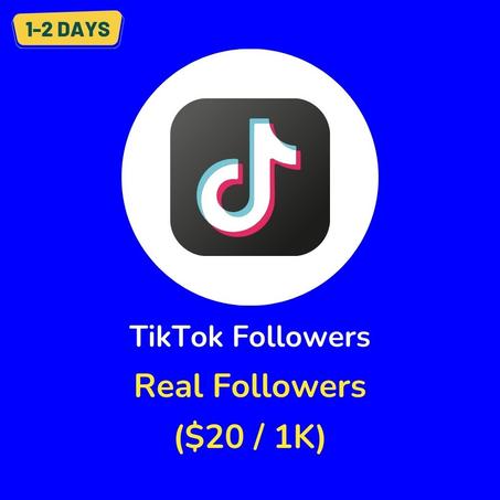 Get Real TikTok Followers ($20 / 1K)