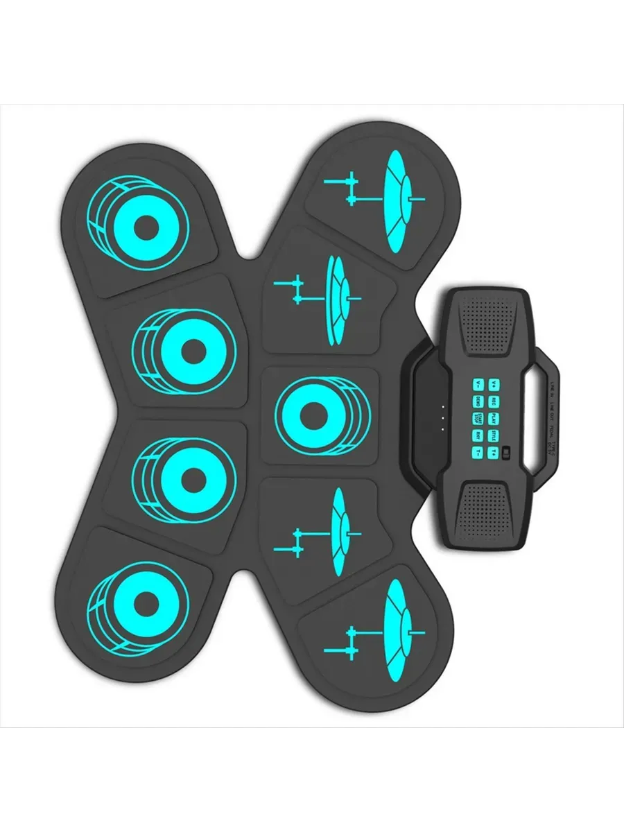 Drum Pad Électronique Portable avec Pédales