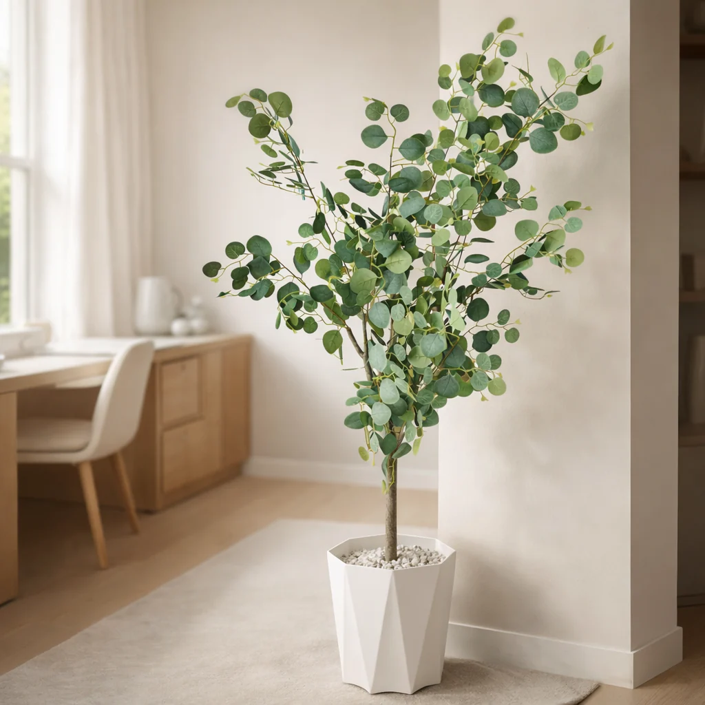 🌿 Eucalyptus Artificiel Premium – Élégance Naturelle – 140 cm