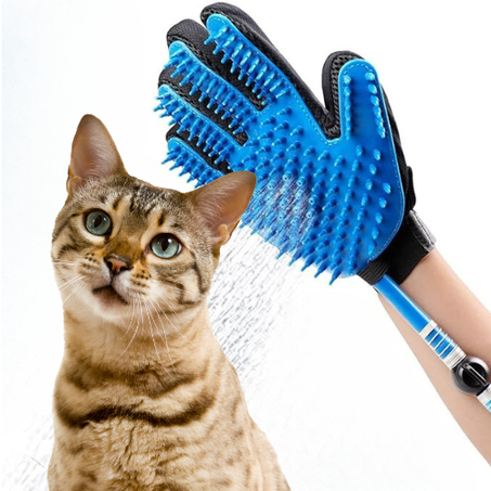 قفاز تغسيل قطك الأليف وتمشيط شعره