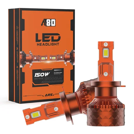 Ampoules LED Voiture A80 ARS 15000LM 150W | مصابيح ليد بإضاءة ليلية خارقة وكاشفة