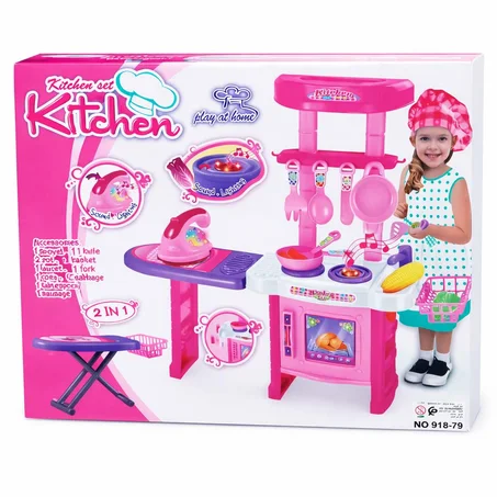 مطبخ الأطفال البلاستيكي الممتع