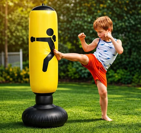 حقيبة الملاكمة العجيبة للأطفال – النشاط، الرياضة والمرح في دارك!