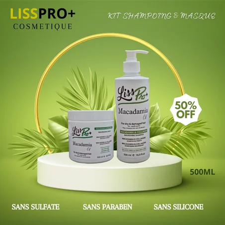 PROMOTION KIT SHAMPOING & MASQUE  SANS SULFATE 500ML