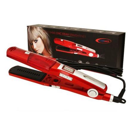 Florence Lisseur Cheveux À Vapeur -Céramique - Rouge