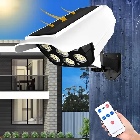 مصباح الطاقة الشمسية على شكل كاميرا مراقبة