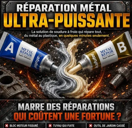 Colle Ultra-Forte Réparation Rapide Fissures Métal Plastique Céramique Bois Multiusage Durable Instantanée Professionnelle CI