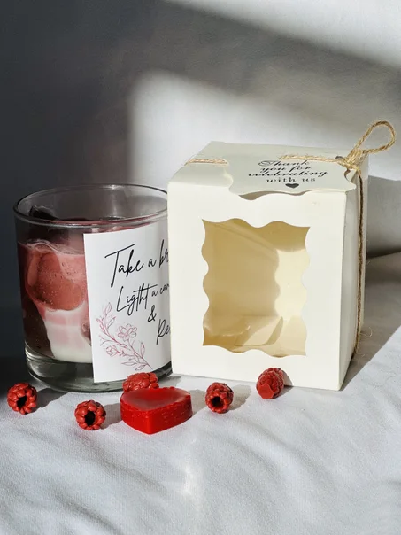 Valentine Hearts Candle