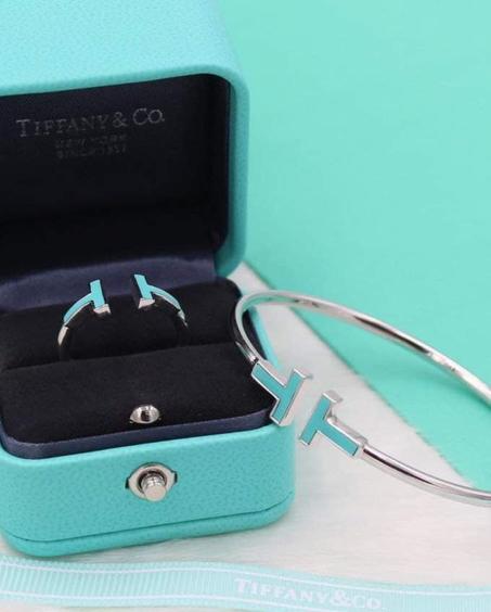 TIFFANY T TERQUOISE WIRE BRACELET+ RING