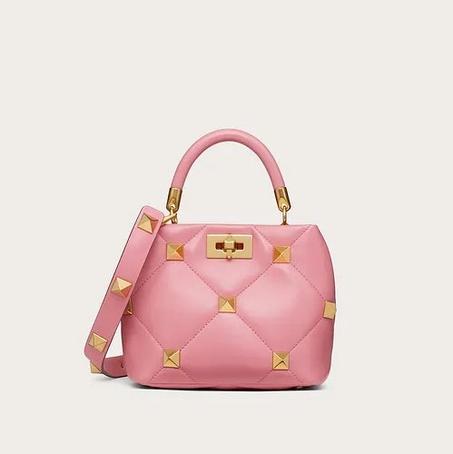 SMALL ROMAN STUD THE HANDLE BAG IN NAPPA