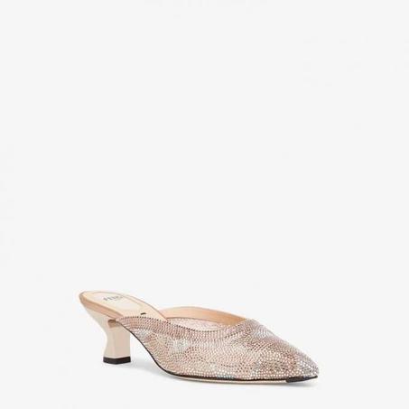 FENDI COLIBRI SABOTS PINK