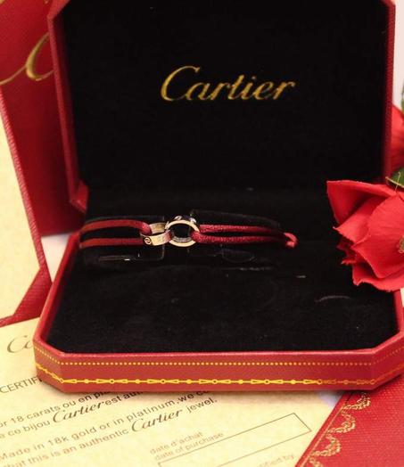 Cartier red and silver bracelet