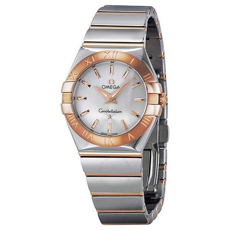 OMEGA CONSTELLATION SILVER-ROSE GOLD