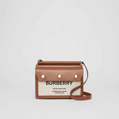 Mini Horseferry Print Title Bag with Pocket Detail