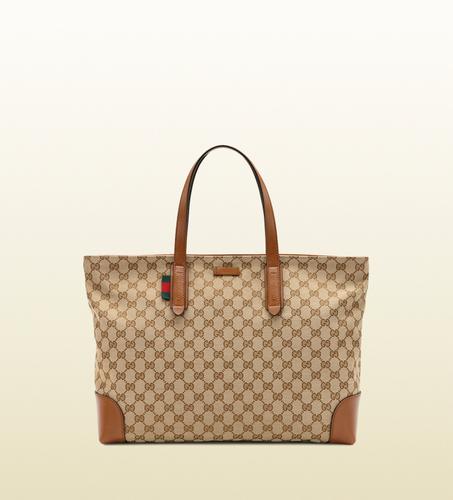 Gucci Large Original GG Canvas Tote