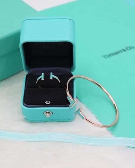 TIFFANY T TERQUOISE WIRE BRACELET+ RING