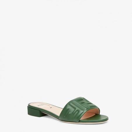 FENDI SLIDES GREEN