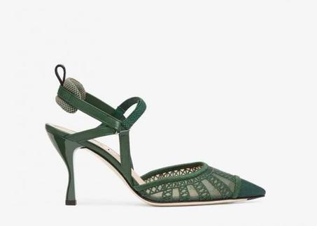 FENDI COLIBRI LITE SLINGBACK GREEN