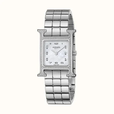 Heure H watch Silver with Diamonds