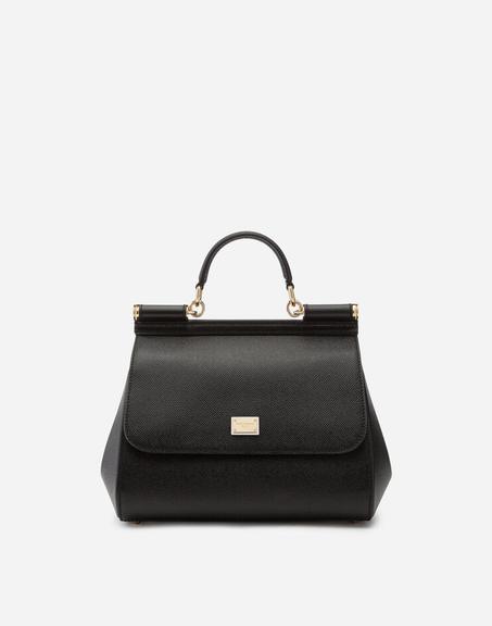 Medium Sicily handbag in dauphine leather