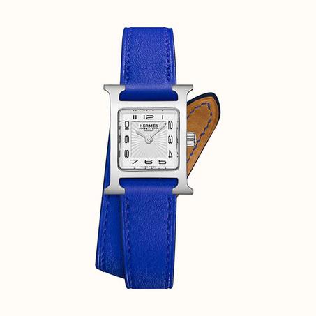 Heure H Watch Strap Double Tour Blue