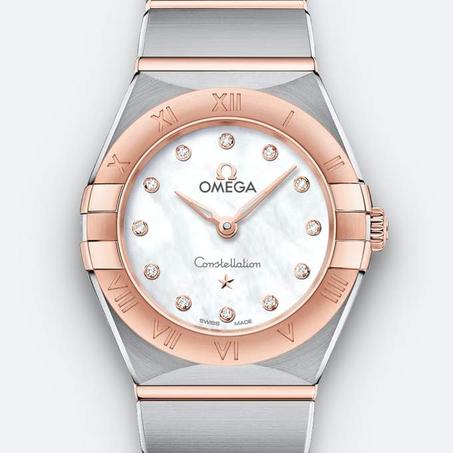 Constellation Quartz 25mm Sedna Gold Two-Tone With Mother-Of-Pearl Dial And Diamonds