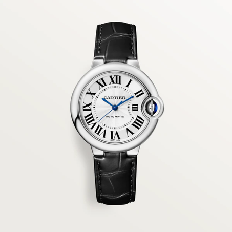 BALLON BLEU DE CARTIER WATCH BLACK STRAP