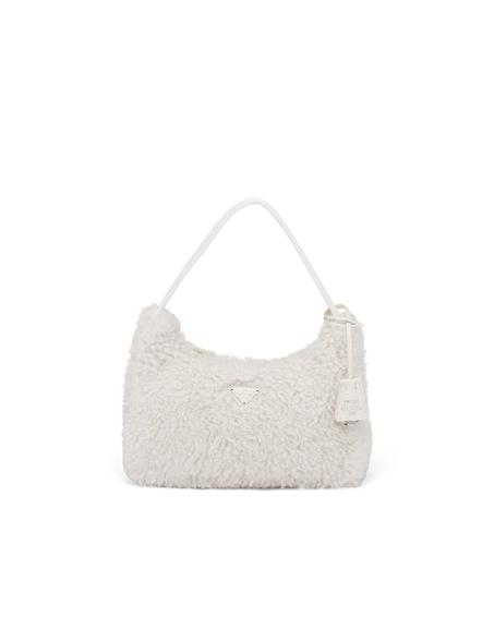 Re-Edition 2000 shearling mini-bag