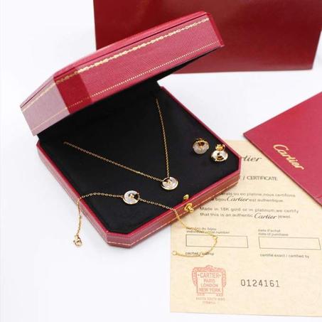 طقم كارتير كامل جولد-أبيض