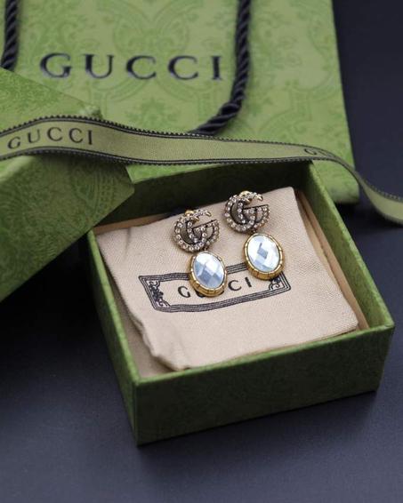 gucci white earrings