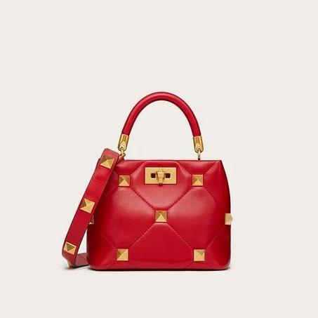 SMALL ROMAN STUD THE HANDLE BAG IN NAPPA