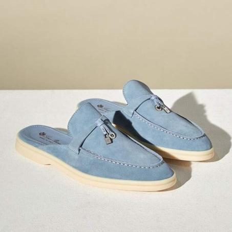 Babouche Charms Walk Moccasin Bluestone Sky