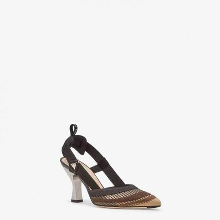 FENDI SLINGBACK PUMPS BLACK