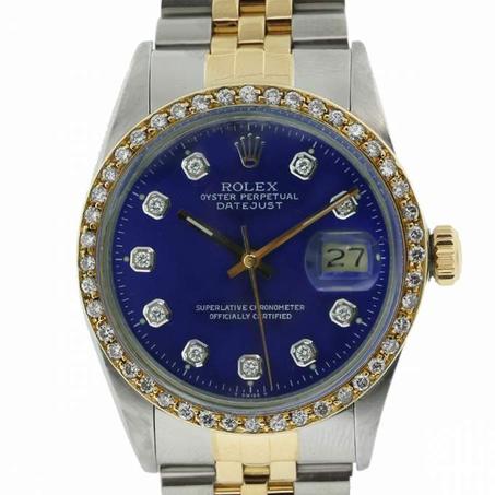 Rolex Datejust Blue Diamond Dial/Bezel
