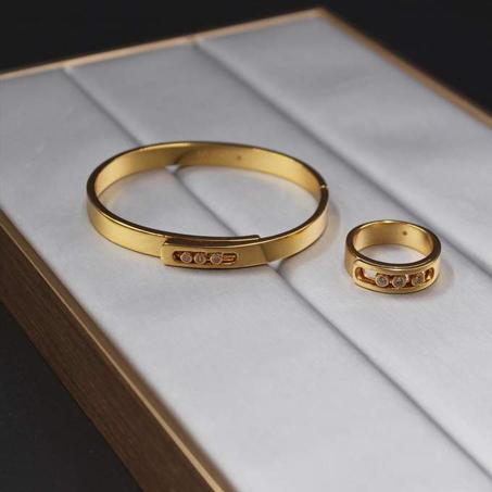 طقم ميسيكا سوار + خاتم ألوان